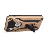 Wholesale iPhone Xr 6.1in Armor Knight Kickstand Hybrid Case (Gold)